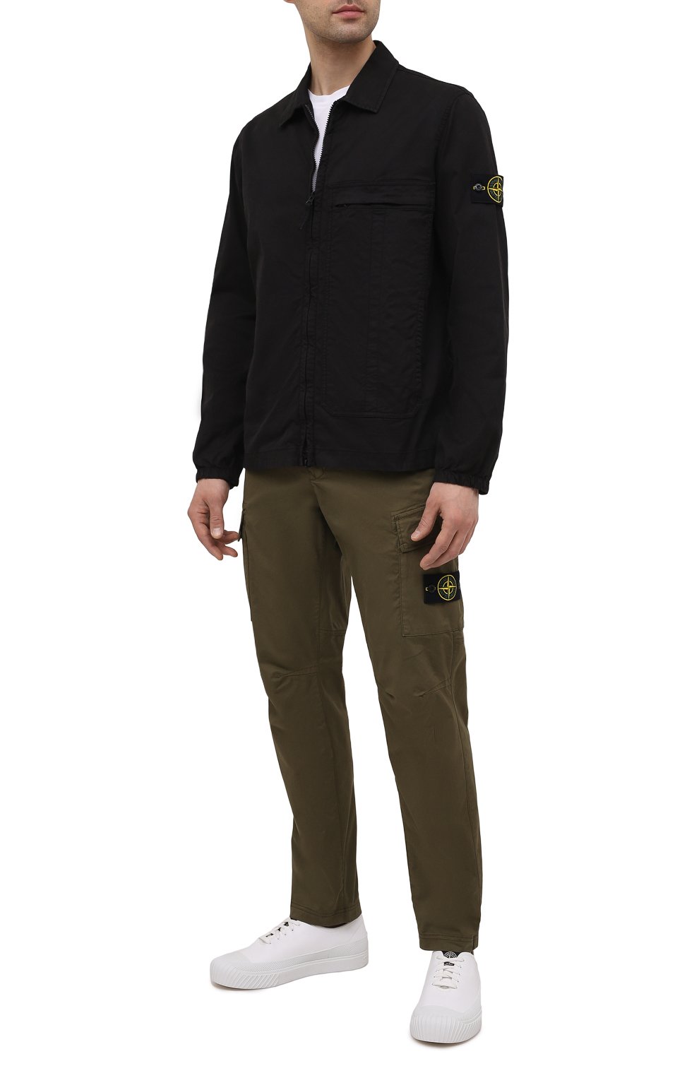 Хлопковая рубашка STONE ISLAND, арт. 741510319, фото 2