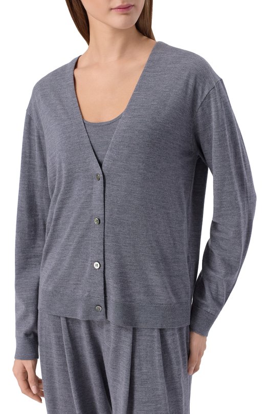 Кардиган из шерсти и кашемира 12 STOREEZ 136598 Синий  136598 Фото 3