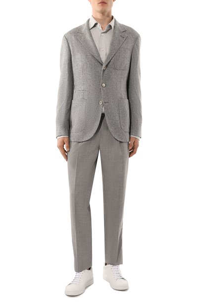 Пиджак из шерсти и шелка BRUNELLO CUCINELLI, арт. MY4527BND, фото 3