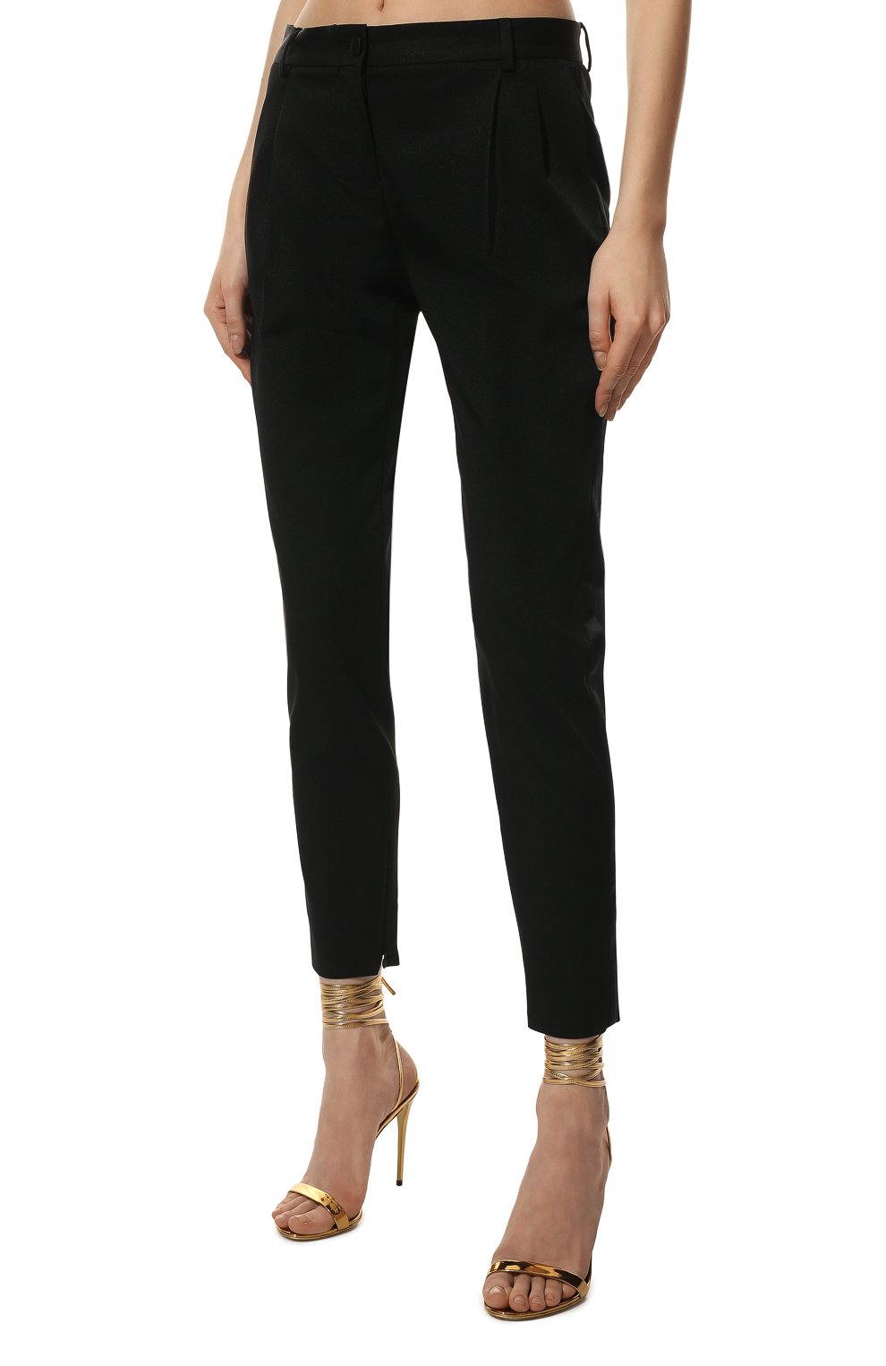 Брюки DOLCE & GABBANA черного цвета по цене 96450 руб., арт. FTCHMT/FURJL, фото 3 Брюки DOLCE & GABBANA, арт. FTCHMT/FURJL, фото 3