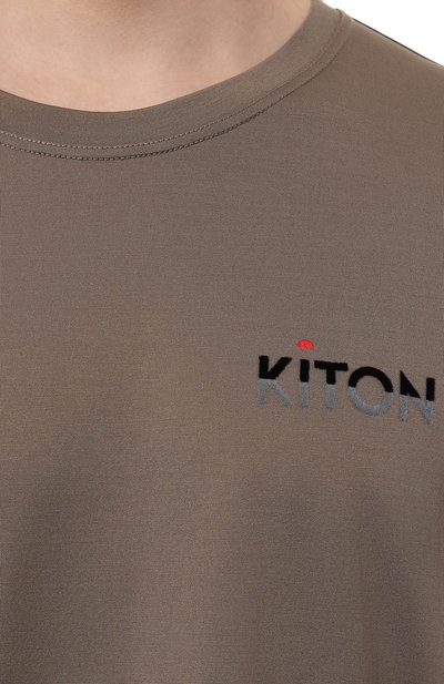 Хлопковая футболка KITON, арт. UMK0487HE23, фото 5