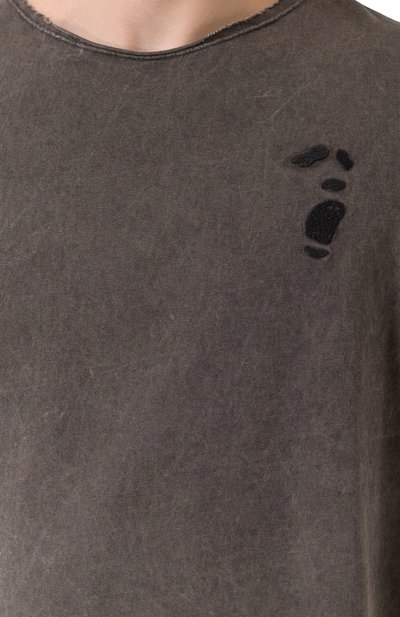 Хлопковая майка AN OTHER DATE темно-серого цвета по цене 17550 руб., арт. S25MA0DTA157, фото 5 Хлопковая майка AN OTHER DATE, арт. S25MA0DTA157, фото 5