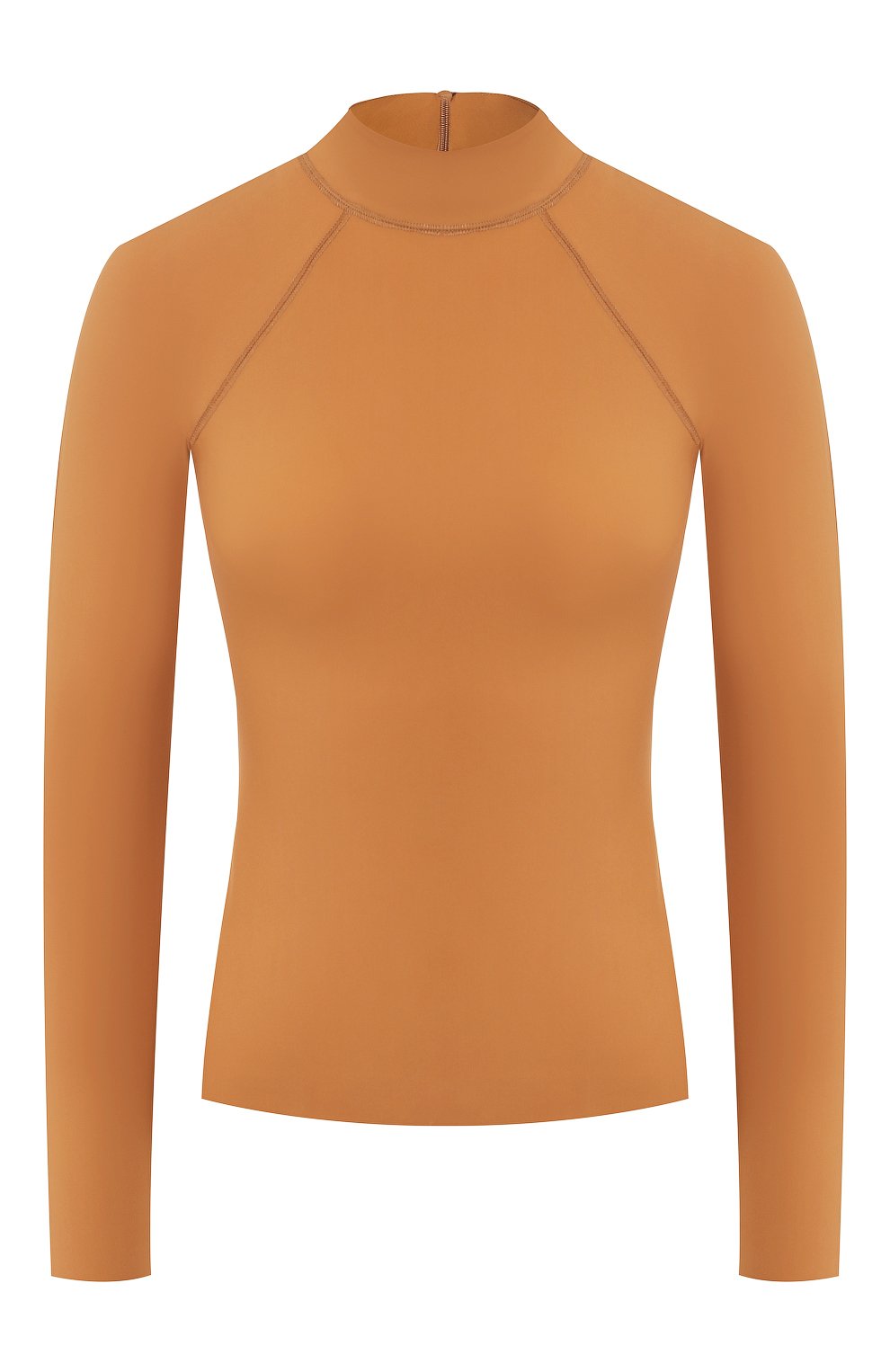 Лонгслив NANUSHKA коричневого цвета по цене 29100 руб., арт. MADI_BR0WN_SWIM JERSEY, фото 1 Лонгслив NANUSHKA, арт. MADI_BR0WN_SWIM JERSEY, фото 1