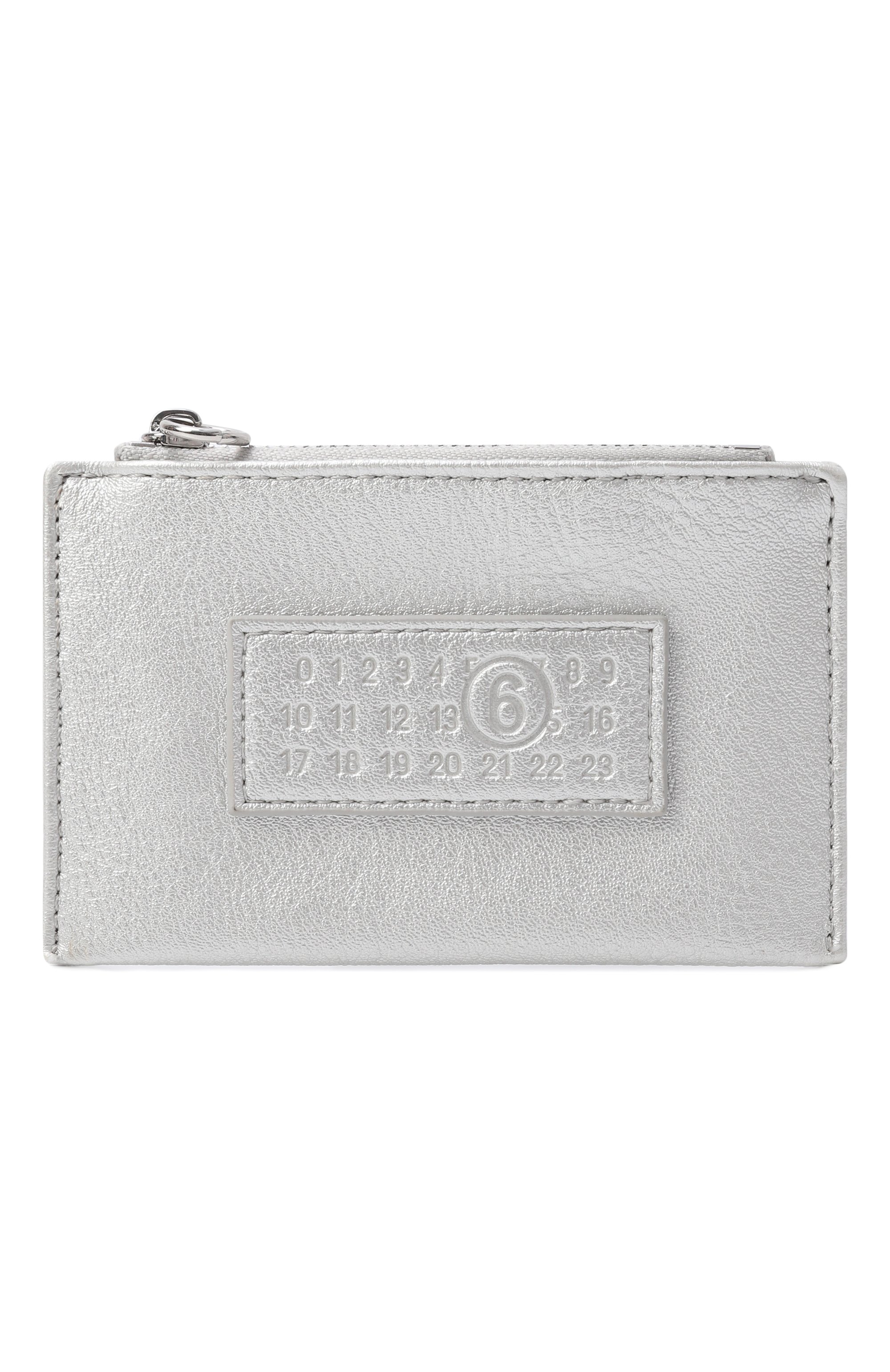 Кошелек для монет MM6 серебряного цвета по цене 28100 руб., арт. SA5UI0032/P8396, фото 1 Кошелек для монет MM6, арт. SA5UI0032/P8396, фото 1