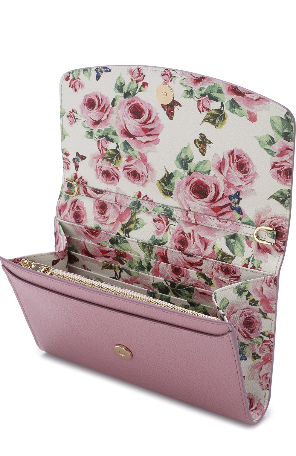 Кожаный клатч на цепочке DOLCE & GABBANA, арт. BI1028/AH338, фото 4