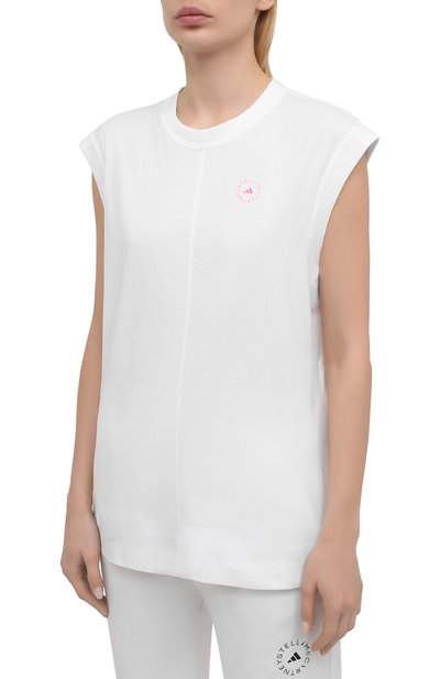 Хлопковая футболка ADIDAS BY STELLA MCCARTNEY, арт. GL4302, фото 3