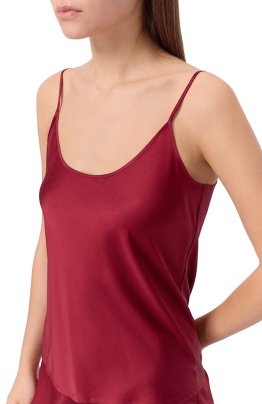 Шелковый топ EDOMO T002003FW2425 Красный  T002003FW2425 Фото 5