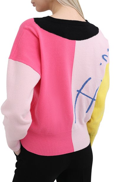 Шерстяной пуловер EMILIO PUCCI разноцветного цвета по цене 65300 руб., арт. 0RKM80/0R968, фото 4 Шерстяной пуловер EMILIO PUCCI, арт. 0RKM80/0R968, фото 4