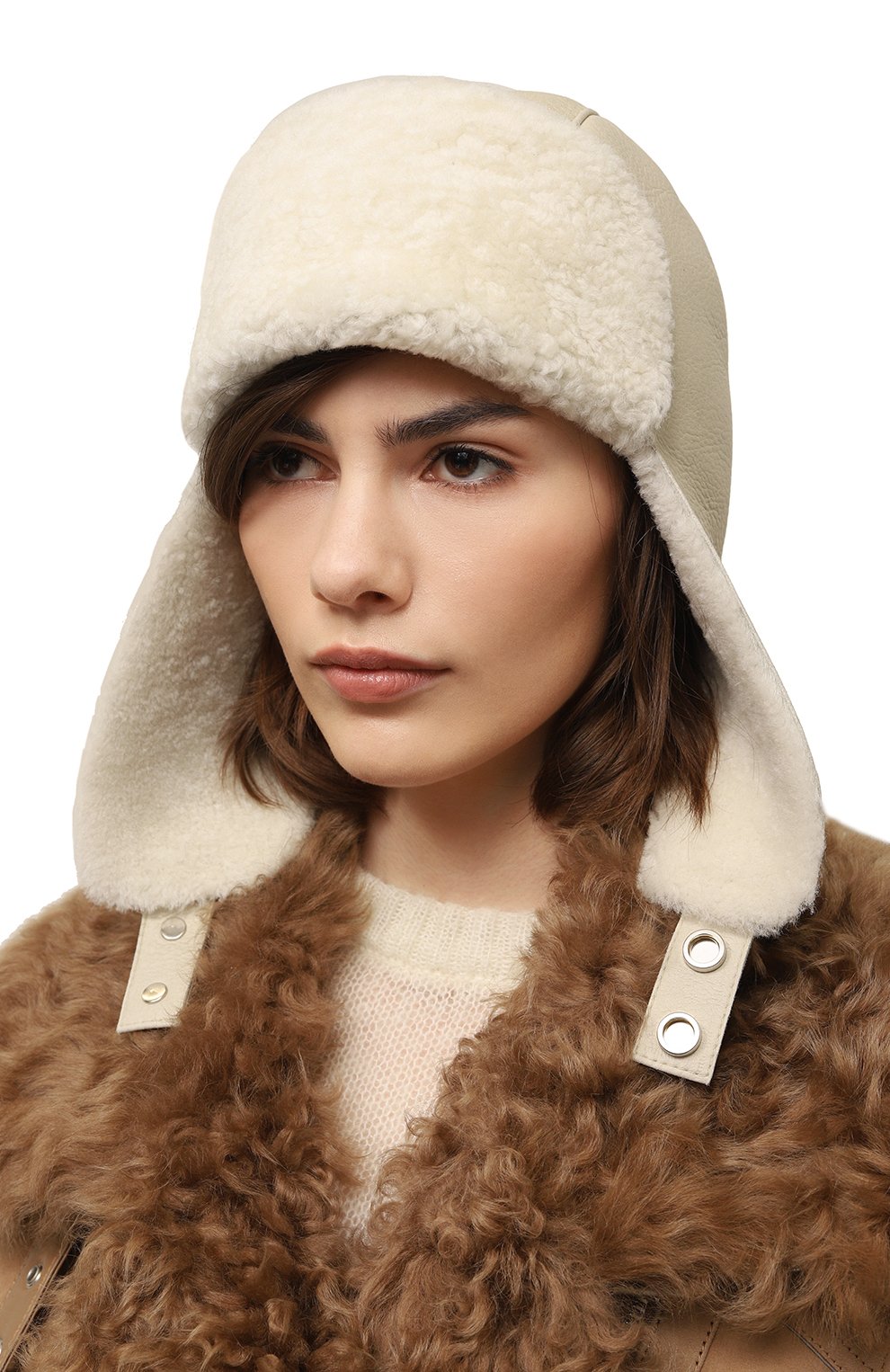 Шапка-ушанка из овчины MASLOV, арт. H05, фото 2