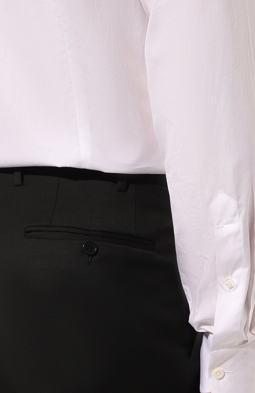 Хлопковая сорочка GIAMPAOLO белого цвета по цене 36200 руб., арт. 608/TS15311, фото 6 Хлопковая сорочка GIAMPAOLO, арт. 608/TS15311, фото 6