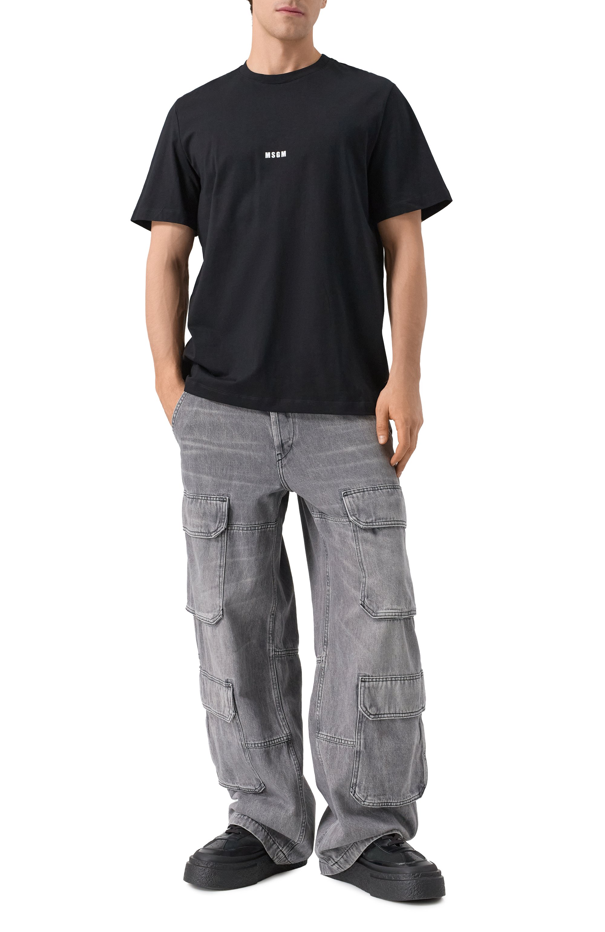 Хлопковая футболка MSGM, арт. 2000MM500 200002, фото 2