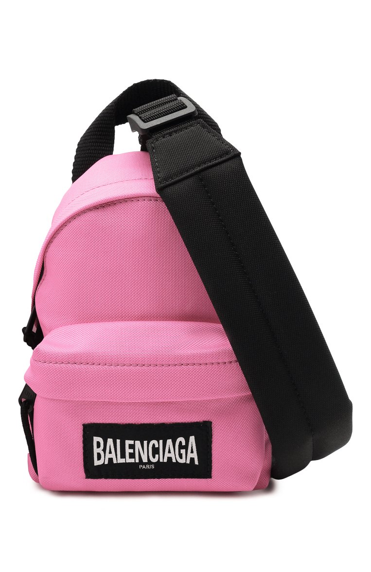 Женский рюкзак explorer BALENCIAGA розового цвета, арт. 656060/2JMRX | Фото 6 (Материал: Текстиль; Ремень/цепочка: На ремешке; Размер: mini; Материал сплава: Проставлено; Драгоценные камни: Проставлено; Стили: Кэжуэл)