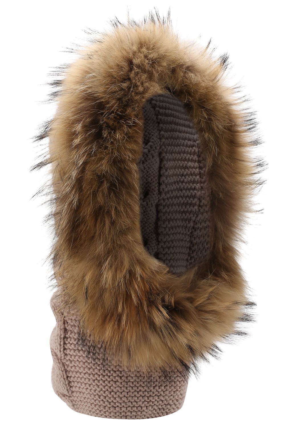 Шерстяная шапка-балаклава с меховой отделкой CASILDA Y JIMENA, арт. 735304028, фото 1