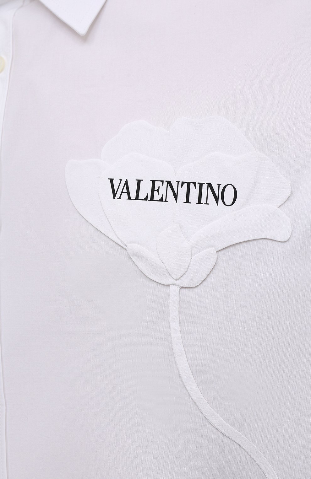 Хлопковая рубашка VALENTINO белого цвета по цене 89950 руб., арт. WV3ABA957H8, фото 5 Хлопковая рубашка VALENTINO, арт. WV3ABA957H8, фото 5