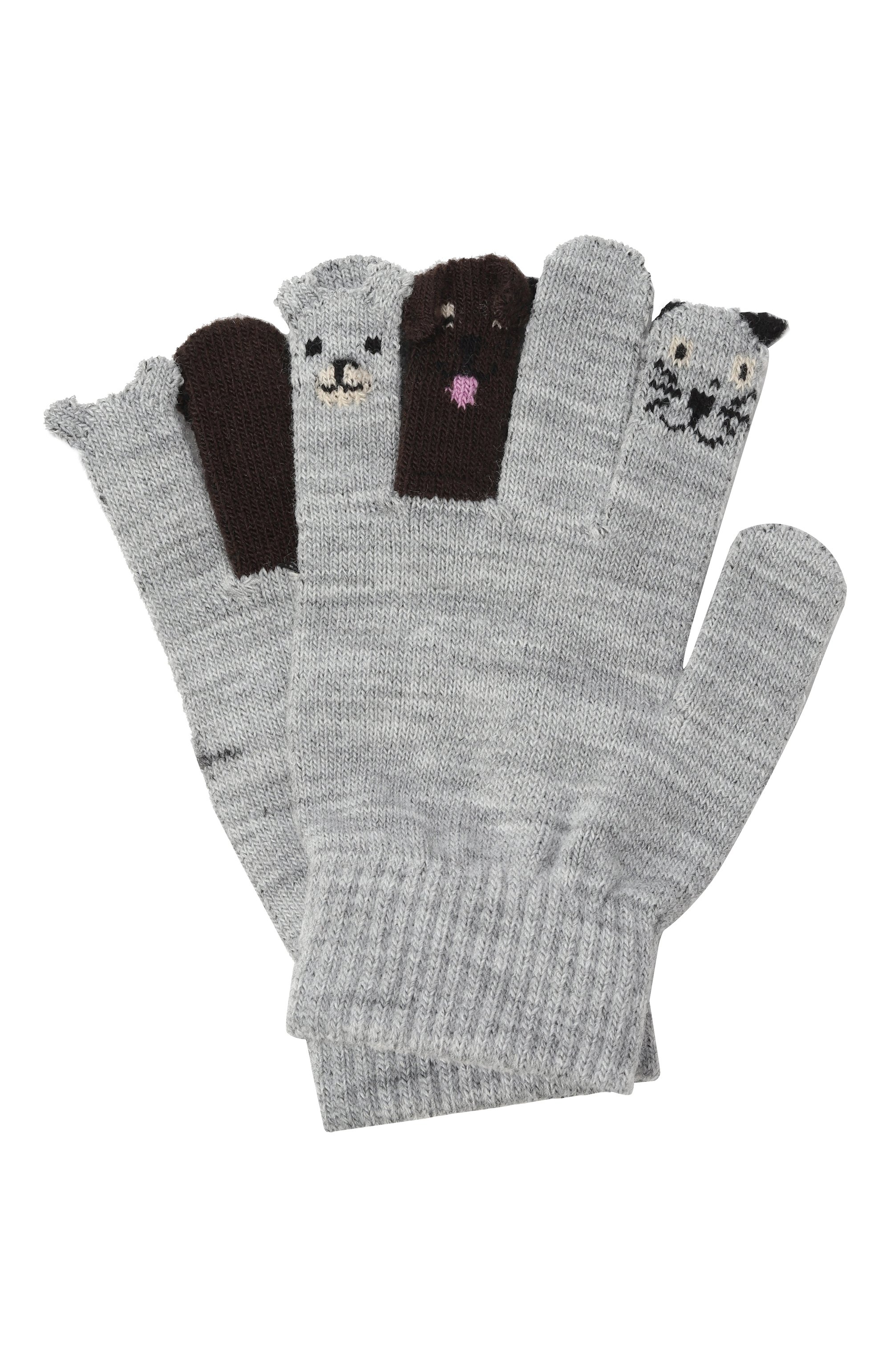 Перчатки kaapo MOLO серого цвета по цене 1730 руб., арт. 7W25S203, фото 2 Перчатки kaapo MOLO, арт. 7W25S203, фото 2