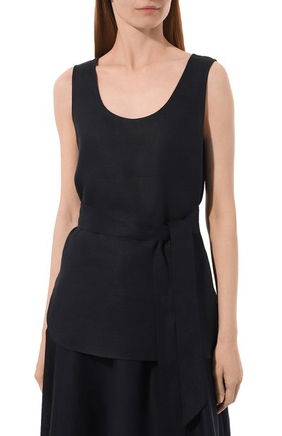 Льняной топ KITON, арт. D51443H05953, фото 3