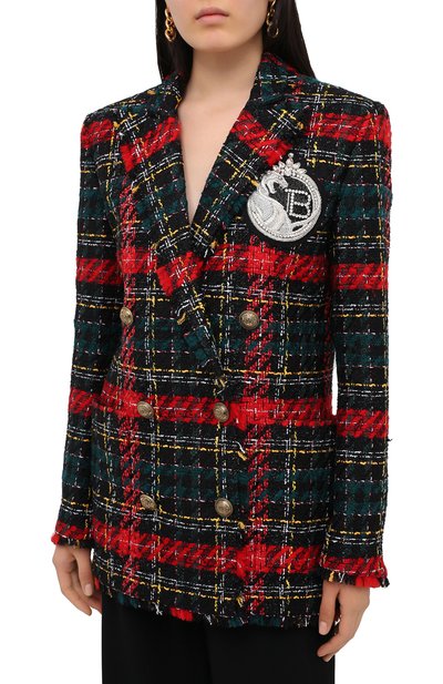 Жакет BALMAIN разноцветного цвета по цене 298000 руб., арт. UF17318/X403, фото 4 Жакет BALMAIN, арт. UF17318/X403, фото 4