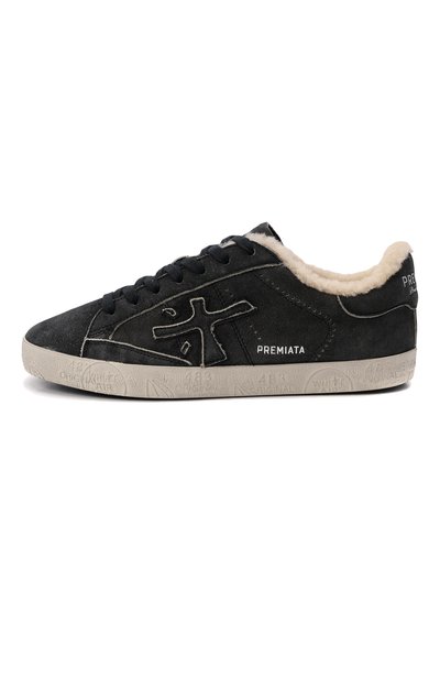 Замшевые кеды steven d PREMIATA темно-серого цвета по цене 41150 руб., арт. STEVEND/VAR5537, фото 3 Замшевые кеды steven d PREMIATA, арт. STEVEND/VAR5537, фото 3