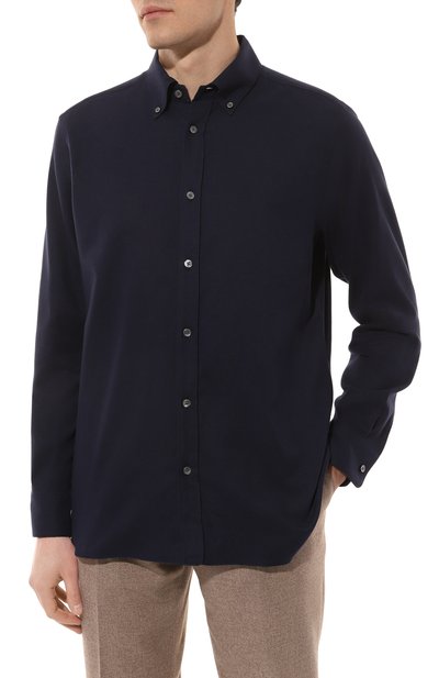 Хлопковая рубашка ZEGNA, арт. SRB4/UEX35A8, фото 3