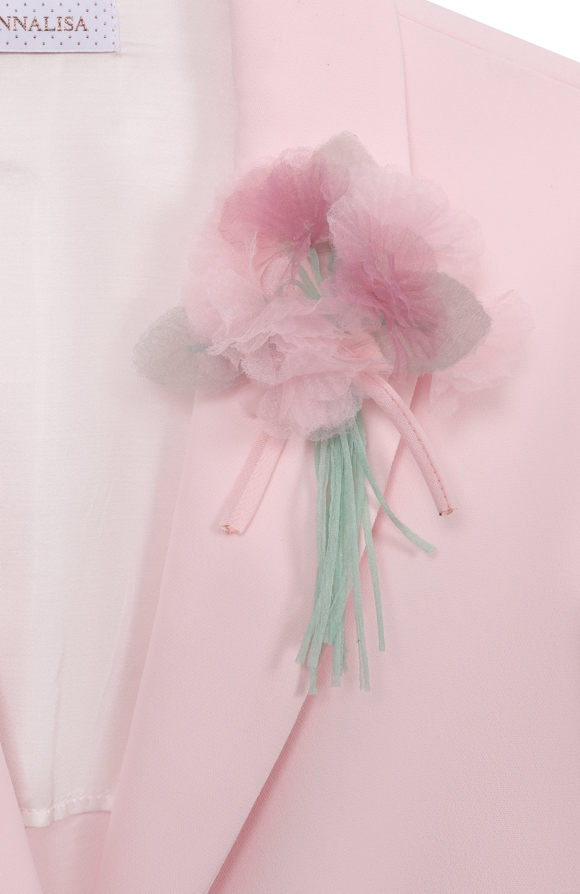 Жакет MONNALISA светло-розового цвета по цене 30900 руб., арт. 71G103, фото 3 Жакет MONNALISA, арт. 71G103, фото 3