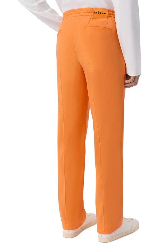 Брюки из лиоцелла Kiton UP1LACRK0609H Оранжевый  UP1LACRK0609H Фото 4