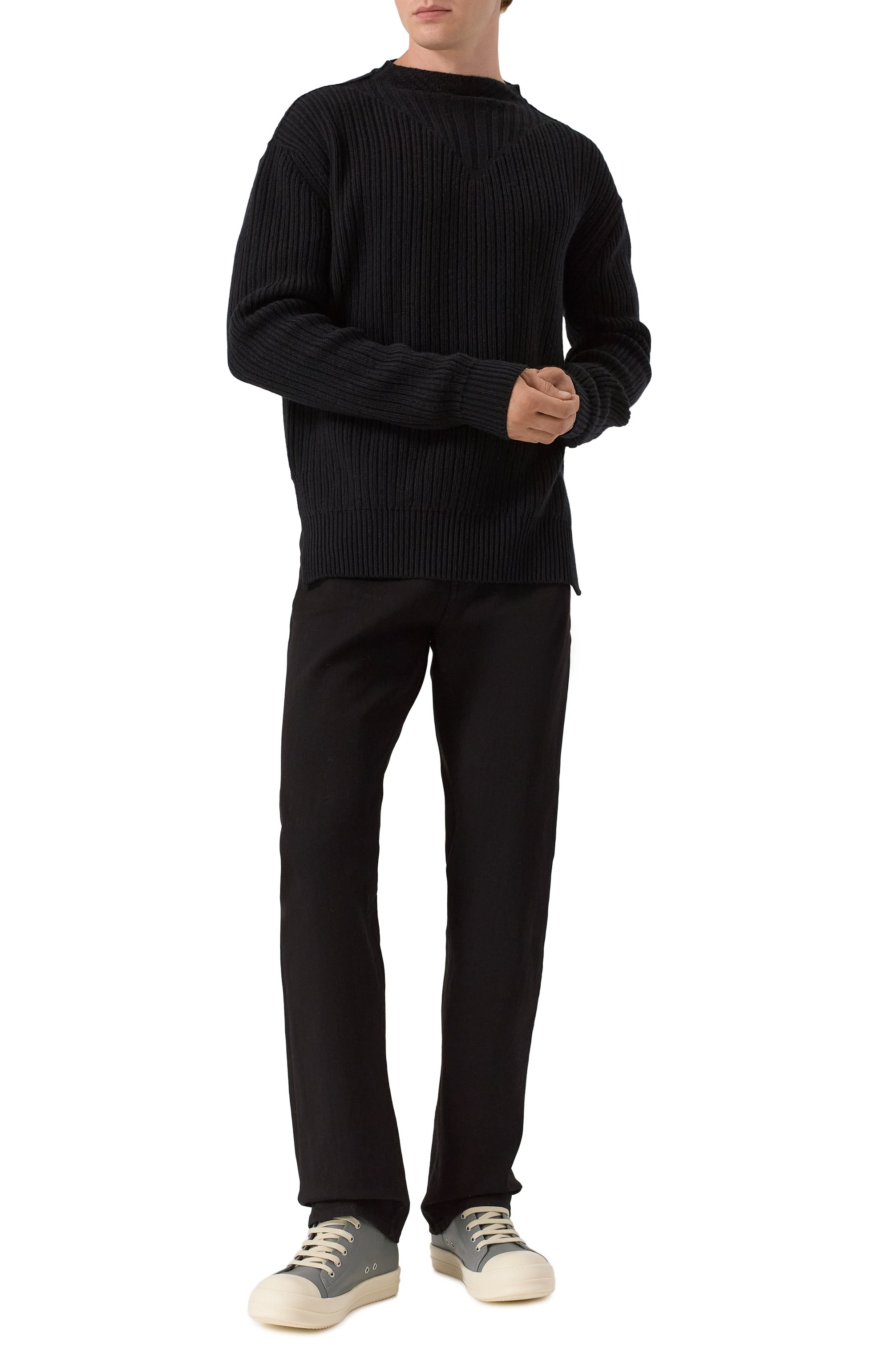 Кожаные кеды concordians RICK OWENS, арт. RU02E1891/LC0, фото 2