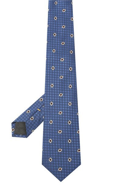 Шелковый галстук CANALI синего цвета по цене 12700 руб., арт. 18/HJ02806, фото 2 Шелковый галстук CANALI, арт. 18/HJ02806, фото 2