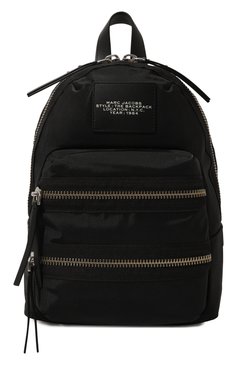 Женский рюкзак the backpack MARC JACOBS (THE) черного цвета, арт. 2F3HBP029H02 | Фото 1 (Размер: medium; Материал сплава: Проставлено; Материал: Текстиль; Драгоценные камни: Проставлено; Стили: Кэжуэл)