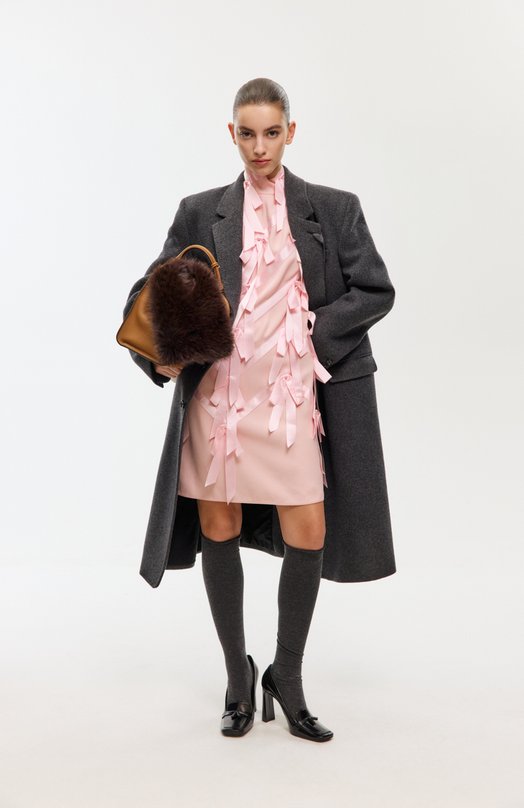 Шерстяное пальто Ann Demeulemeester B0010184/FA510 Серый  B0010184/FA510 Фото 6