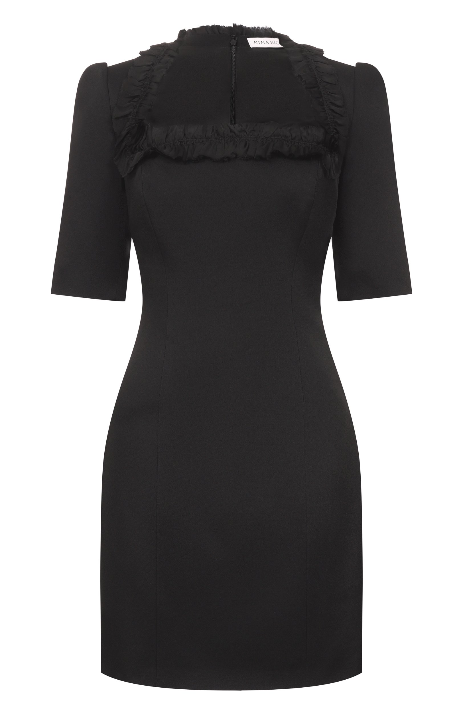 Платье NINA RICCI черного цвета по цене 121500 руб., арт. 26ACR0016/AC0125, фото 1 Платье NINA RICCI, арт. 26ACR0016/AC0125, фото 1