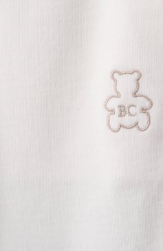 Детские хлопковые джоггеры BRUNELLO CUCINELLI молочного цвета, арт. BTU14E595U | Фото 3 (Нос: Не проставлено; Мальчики Кросс-КТ: Джоггеры-одежда; Материал внешний: Хлопок; Ростовка одежда: 2 года | 92 см)
