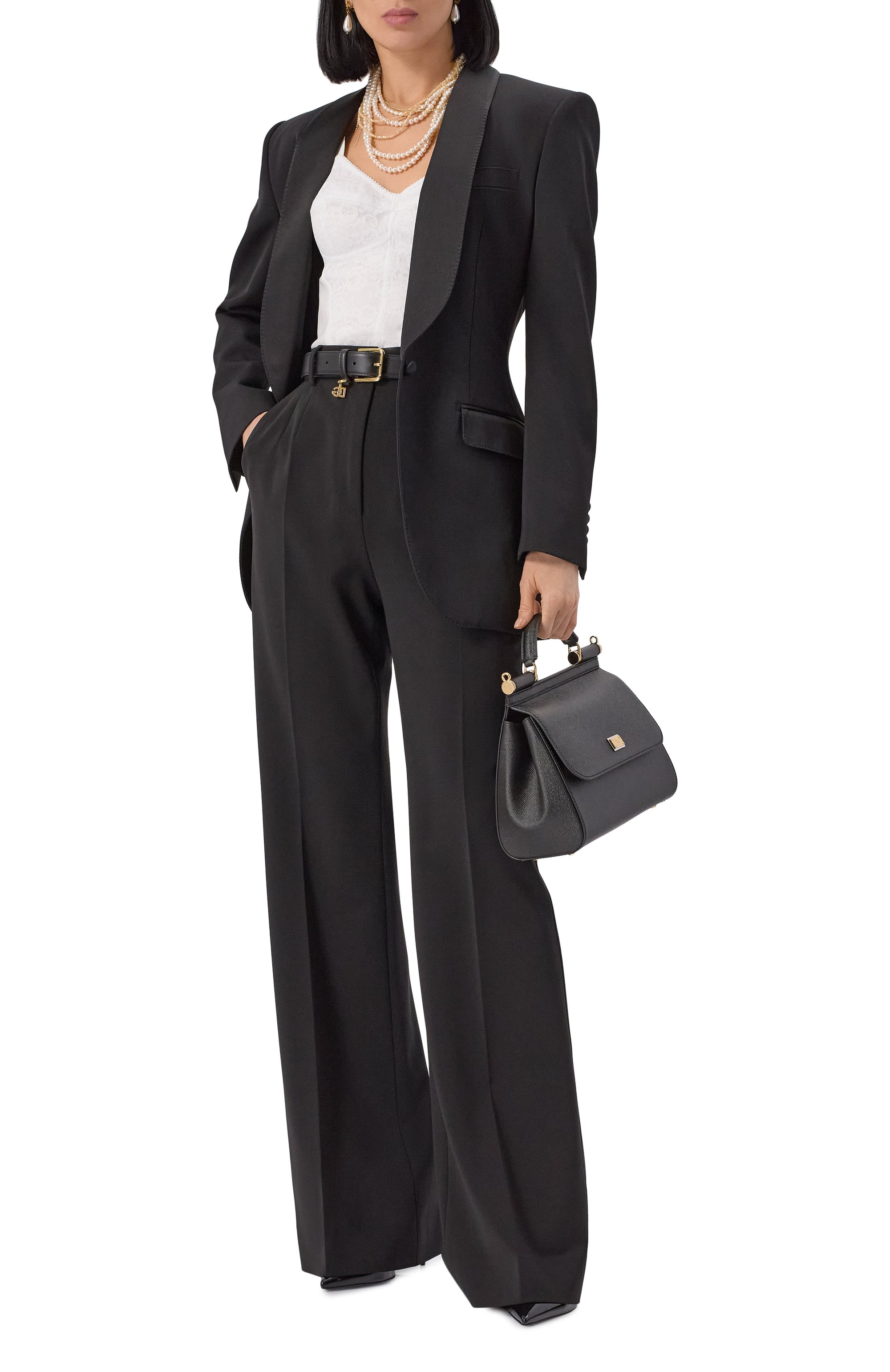 Жакет из шерсти и шелка DOLCE & GABBANA, арт. F2964T/FU21E, фото 2