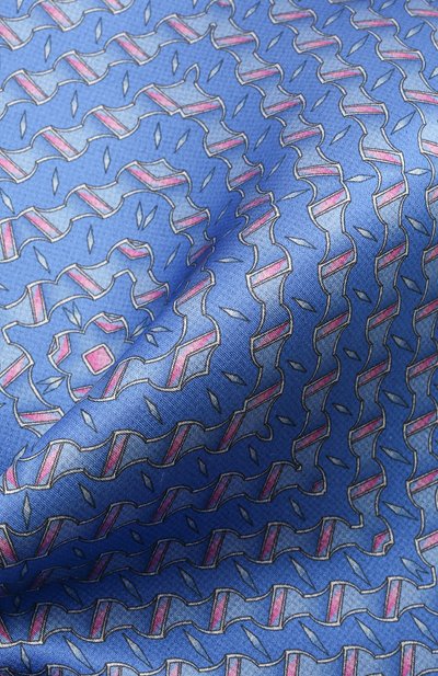 Шелковый платок ZILLI синего цвета по цене 8995 руб., арт. 51615/HANDKERCHIEF, фото 2 Шелковый платок ZILLI, арт. 51615/HANDKERCHIEF, фото 2