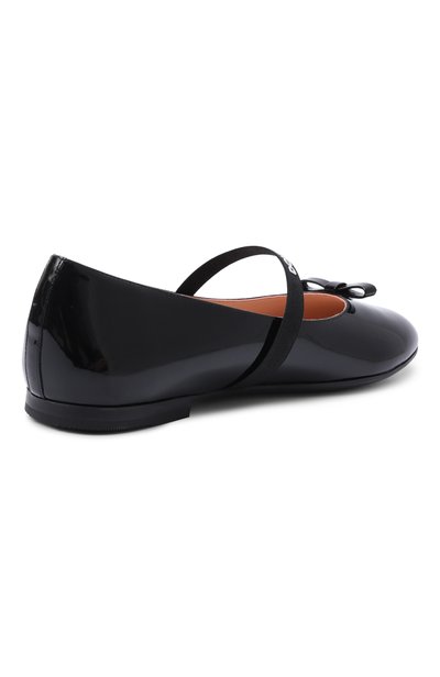 Кожаные балетки DOLCE & GABBANA черного цвета по цене 57500 руб., арт. D11294/A4831, фото 3 Кожаные балетки DOLCE & GABBANA, арт. D11294/A4831, фото 3