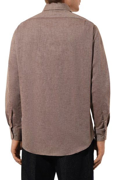 Рубашка из хлопка и льна PAUL&SHARK, арт. 14313102CF, фото 4