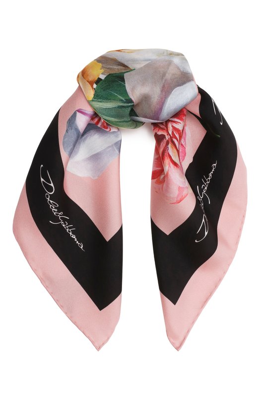 Шелковый платок Dolce & Gabbana FN093R/GDCUI Розовый FN093R/GDCUI