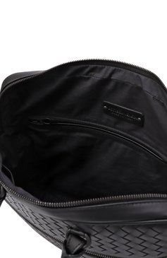 Мужская портфель BOTTEGA VENETA черного цвета, арт. 516110/V47W1 | Фото 5 (Сумки-технические: Портфели; Ремень/цепочка: На ремешке; Размер: large; Материал: Натуральная кожа)