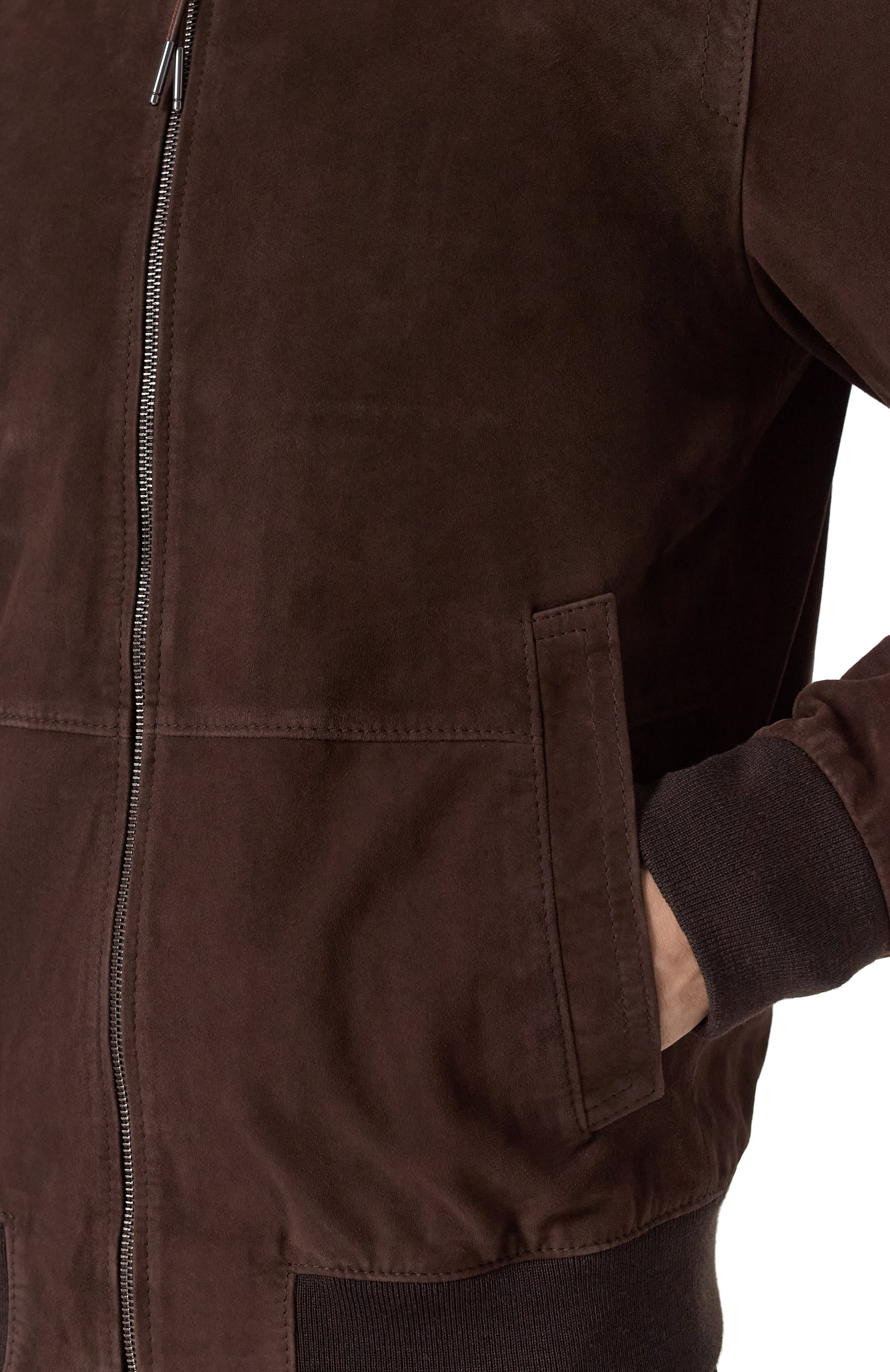 Замшевый бомбер WINDSOR, арт. B0RELL03-L/1300160L, фото 5