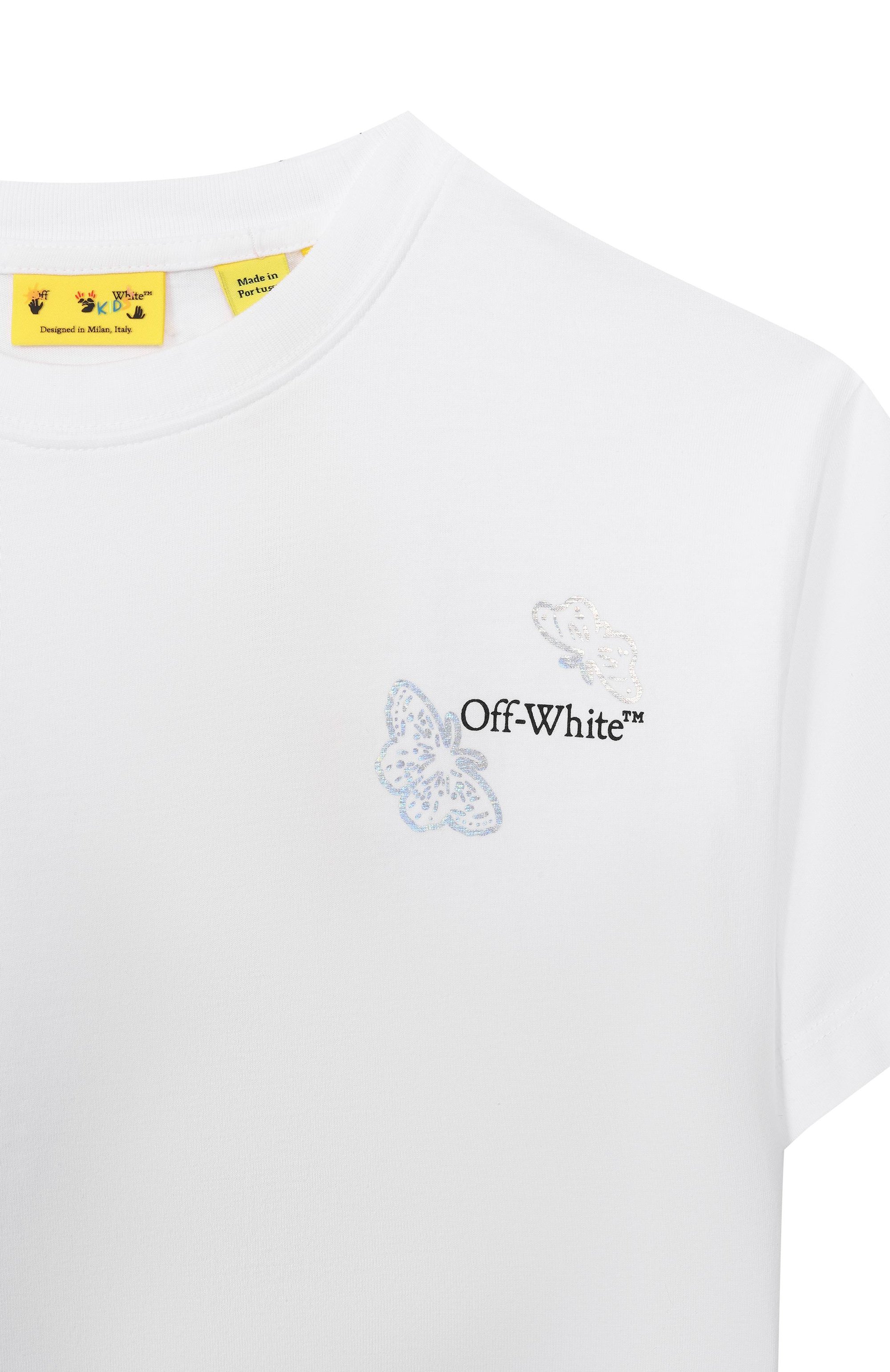 Хлопковая футболка OFF-WHITE, арт. 0GAA001S26JER002_001, фото 3