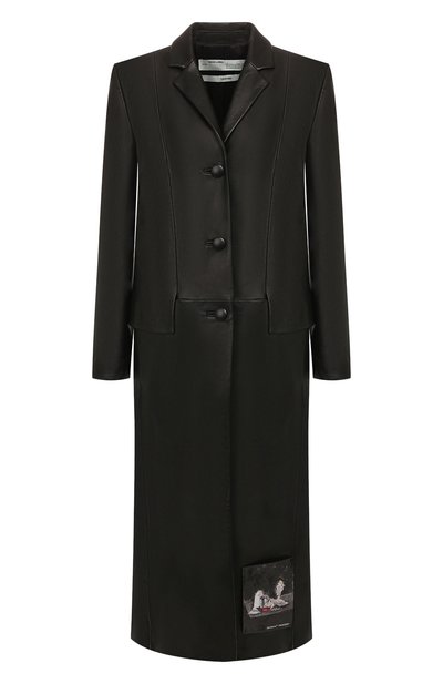 Кожаное пальто OFF-WHITE, арт. 0WJA022F199860501000, фото 1
