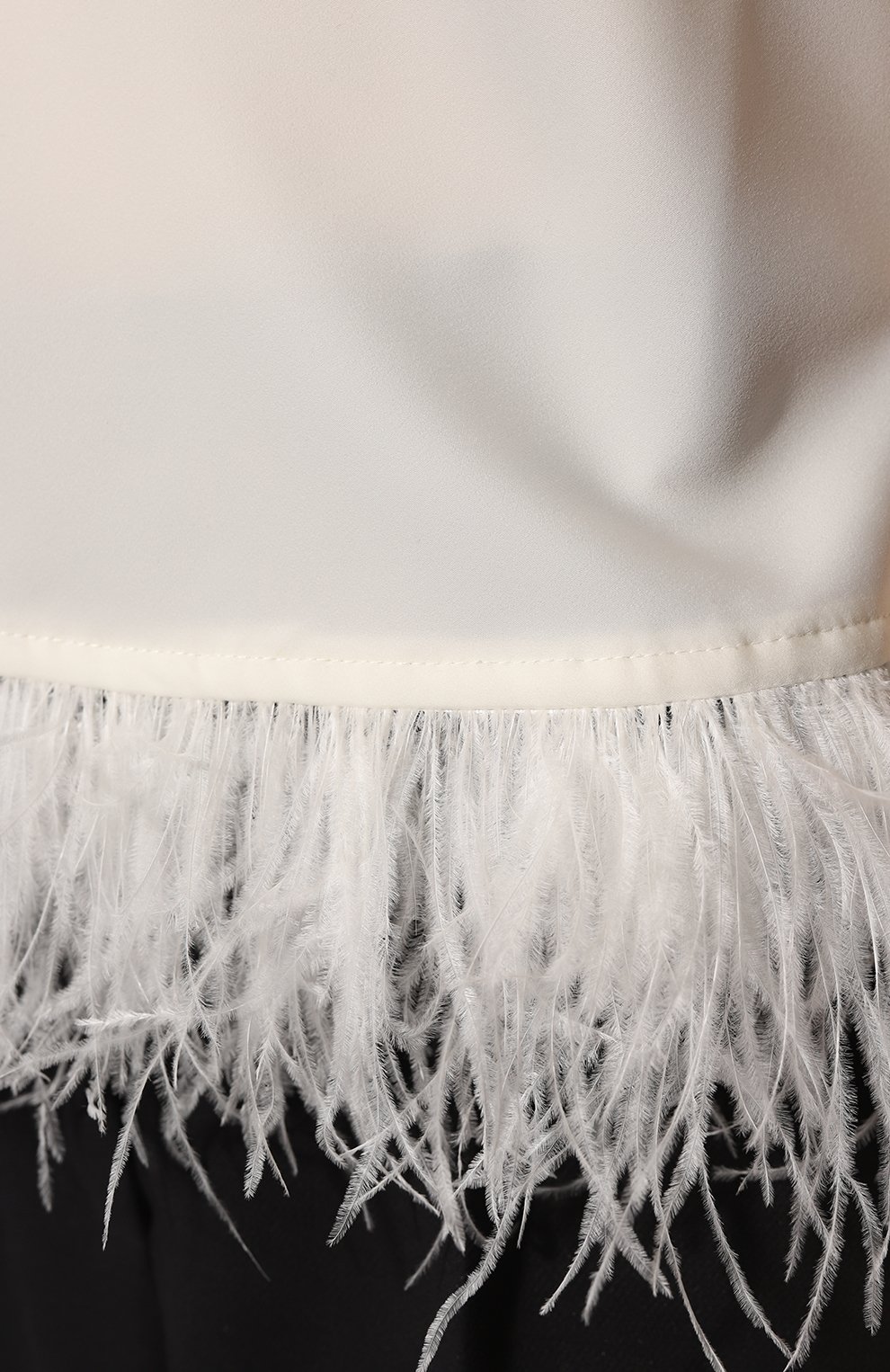 Топ с отделкой перьями SEVEN LAB, арт. TKF white, фото 5