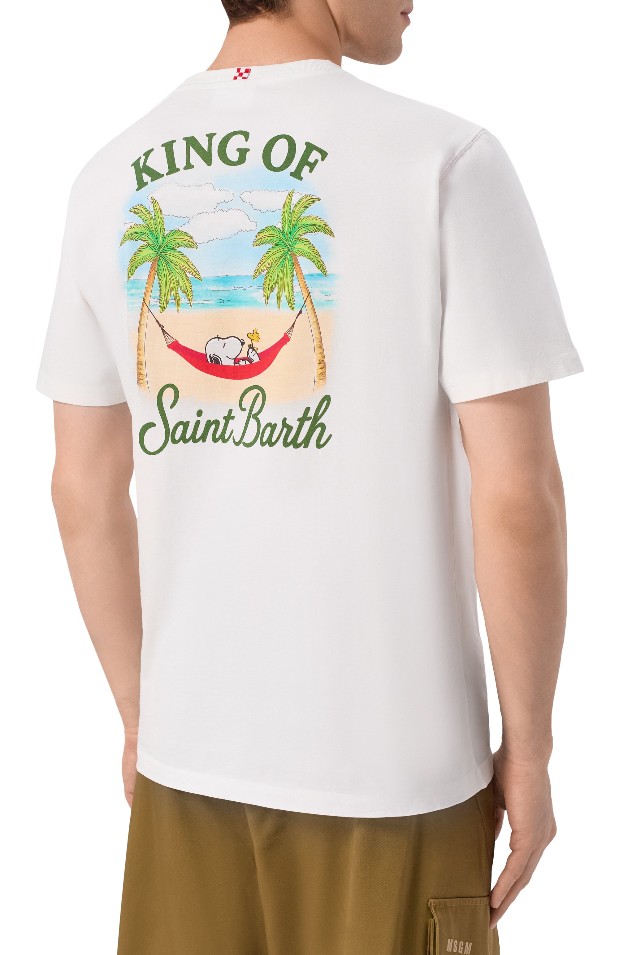 Хлопковая футболка MC2 SAINT BARTH белого цвета по цене 12250 руб., арт. PRL0002-01974L/P0RTLAND, фото 4 Хлопковая футболка MC2 SAINT BARTH, арт. PRL0002-01974L/P0RTLAND, фото 4