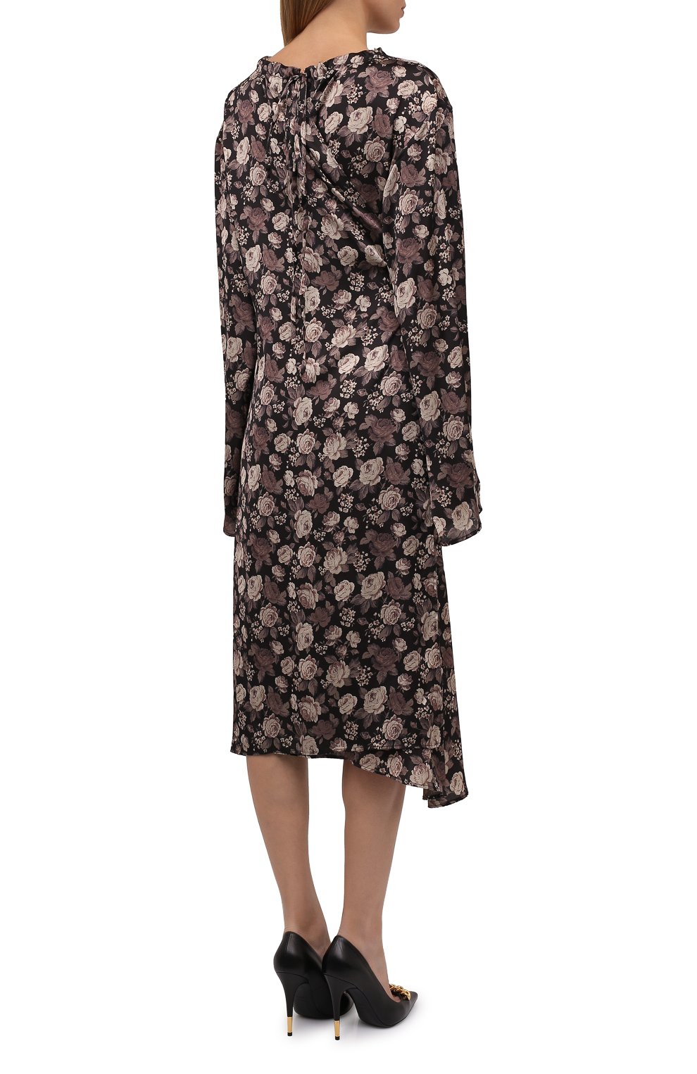 Атласное платье BALENCIAGA, арт. 659084/TLL82, фото 4