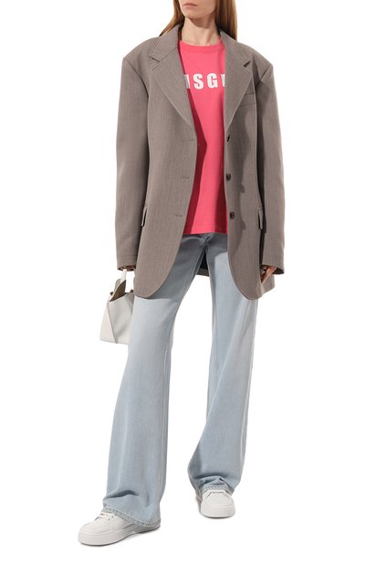 Хлопковая футболка MSGM, арт. 3441MDM200 237002, фото 2
