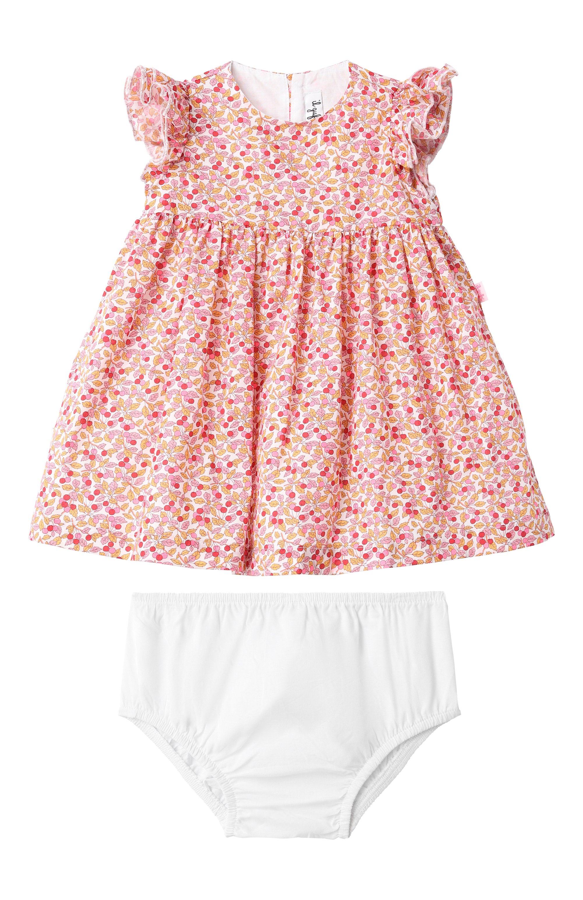 Комплект из платья и шорт IL GUFO розового цвета по цене 23700 руб., арт. P25VM791C4139/12M-18M, фото 1 Комплект из платья и шорт IL GUFO, арт. P25VM791C4139/12M-18M, фото 1