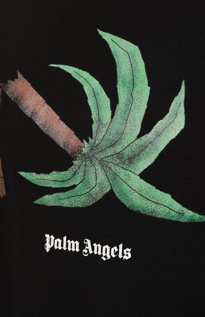 Хлопковая футболка PALM ANGELS, арт. PMAA001C99JER0131055, фото 5