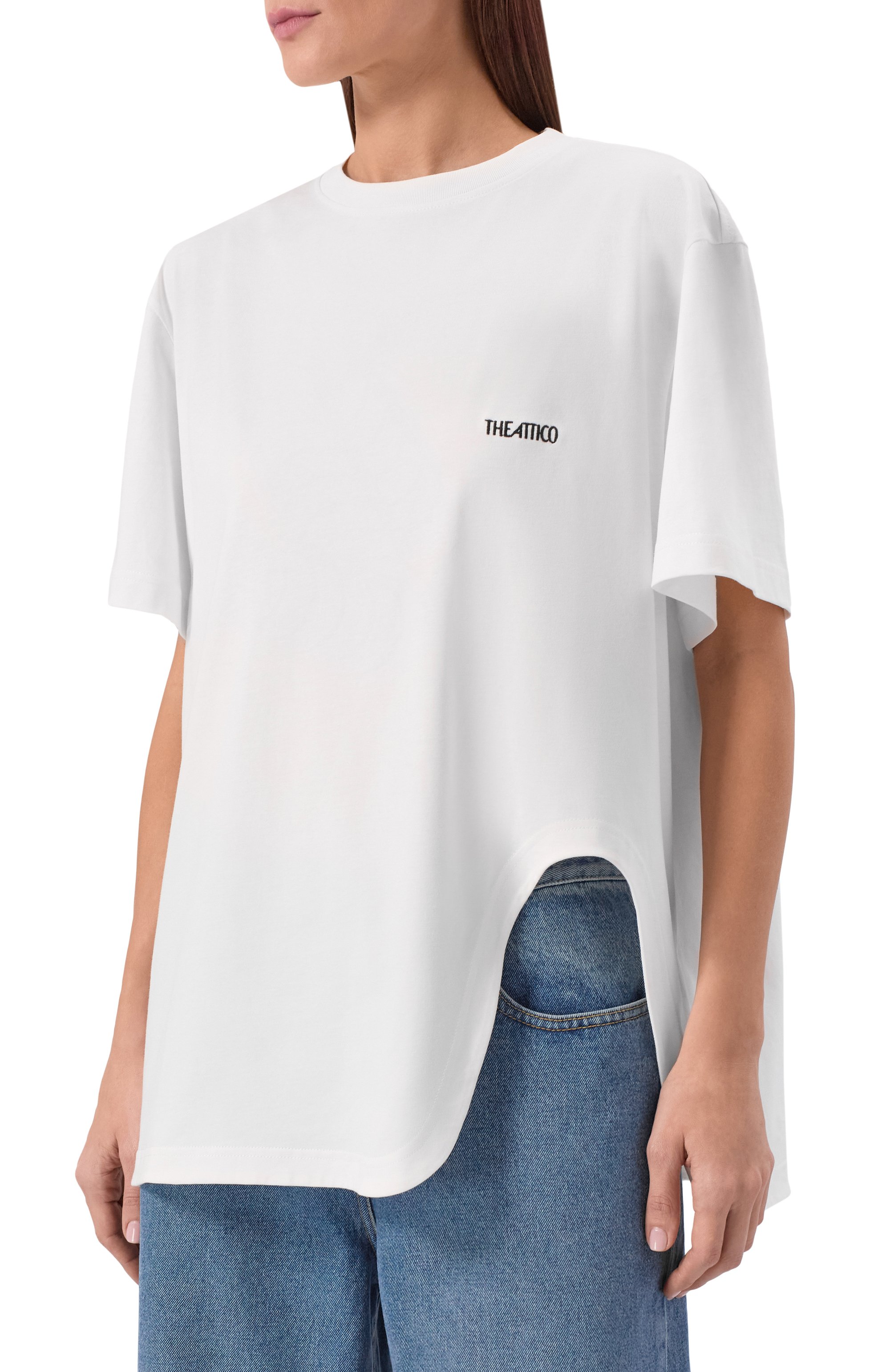 Хлопковая футболка THE ATTICO, арт. 260WCT00350/JJJ025AA, фото 3