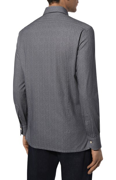 Хлопковая рубашка KITON, арт. UMCNERH0908604, фото 4