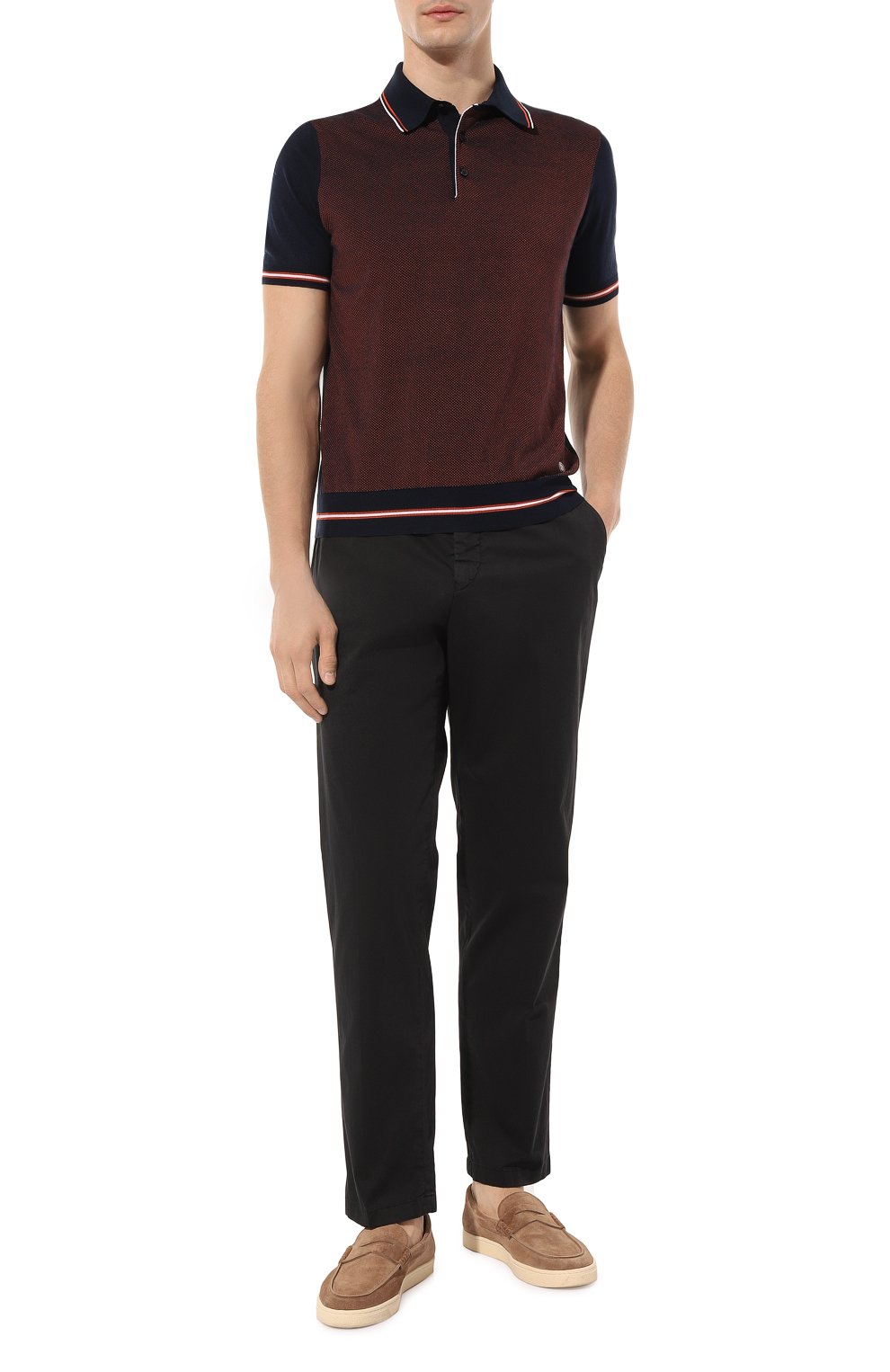 Поло из шелка и хлопка STEFANO RICCI, арт. K818044P13/F23172, фото 2