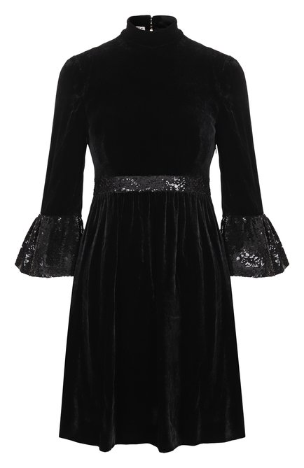 Женское бархатное платье с отделкой пайетками MIU MIU, арт. MF3348-E21-F0002
